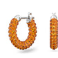 Swarovski - Tigris Creolen- Mehrfarbig- Rhodiniert - CRYSTAL UNTERBERGER