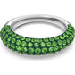 Swarovski - Tigris Ring- Asymmetrisch- Set- Mehrfarbig- Rhodiniert - CRYSTAL UNTERBERGER