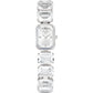 Swarovski - Uhr Armband im Oktagon-Schliff, Weiß, Edelstahl - CRYSTAL UNTERBERGER