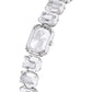 Swarovski - Uhr Armband im Oktagon-Schliff, Weiß, Edelstahl - CRYSTAL UNTERBERGER