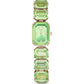 Swarovski - Uhr Armband im Oktagon-Schliff, Grün, Champagne-vergoldetes Finish - CRYSTAL UNTERBERGER
