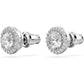 Swarovski - Constella Ohrstecker Rundschliff, Pavé, Weiß, Rhodiniert - CRYSTAL UNTERBERGER