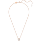 Swarovski - Constella Anhänger Rundschliff, Pavé, Weiß, Roségold-Legierungsschicht - CRYSTAL UNTERBERGER