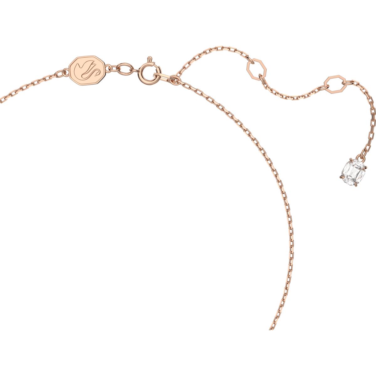 Swarovski - Constella Anhänger Rundschliff, Pavé, Weiß, Roségold-Legierungsschicht - CRYSTAL UNTERBERGER
