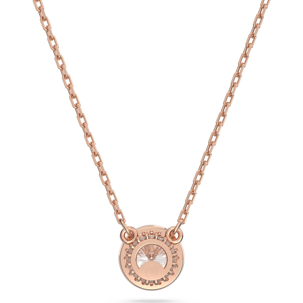 Swarovski - Constella Anhänger Rundschliff, Pavé, Weiß, Roségold-Legierungsschicht - CRYSTAL UNTERBERGER