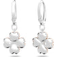 Swarovski - Latisha Kreolen Blume, Rosa, Rhodiniert - CRYSTAL UNTERBERGER