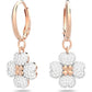 Swarovski - Latisha Kreolen Blume, Weiß, Roségold-Legierungsschicht - CRYSTAL UNTERBERGER