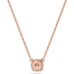 Swarovski - Constella Anhänger Rundschliff, Weiß, Roségold-Legierungsschicht - CRYSTAL UNTERBERGER