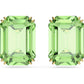 Swarovski - Millenia Ohrstecker Oktagon-Schliff, Grün, Goldlegierungsschicht - CRYSTAL UNTERBERGER