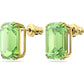 Swarovski - Millenia Ohrstecker Oktagon-Schliff, Grün, Goldlegierungsschicht - CRYSTAL UNTERBERGER