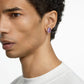 Swarovski - Millenia Ohrstecker Oktagon-Schliff, Violett, Rhodiniert - CRYSTAL UNTERBERGER