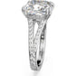 Swarovski - Constella Cocktailring Kissenschliff, Pavé, Weiß, Rhodiniert - CRYSTAL UNTERBERGER