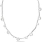 Swarovski - Constella Halskette Gemischte Rundschliffe, Weiß, Rhodiniert - CRYSTAL UNTERBERGER