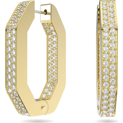 Swarovski - Dextera Kreolen Oktagon, Pavé, Mittel - CRYSTAL UNTERBERGER