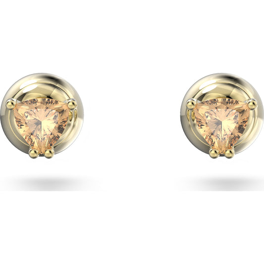Stilla Ohrstecker, Orange, Goldlegierungsschicht - CRYSTAL UNTERBERGER