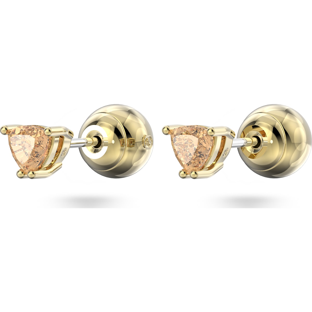 Stilla Ohrstecker, Orange, Goldlegierungsschicht - CRYSTAL UNTERBERGER