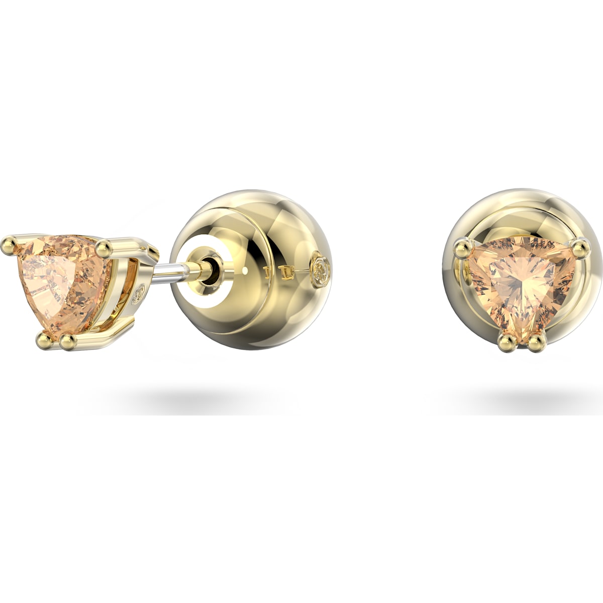 Stilla Ohrstecker, Orange, Goldlegierungsschicht - CRYSTAL UNTERBERGER
