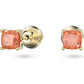 Swarovski - Stilla Ohrstecker, Kissenschliff, Orange, Goldlegierungsschicht - CRYSTAL UNTERBERGER