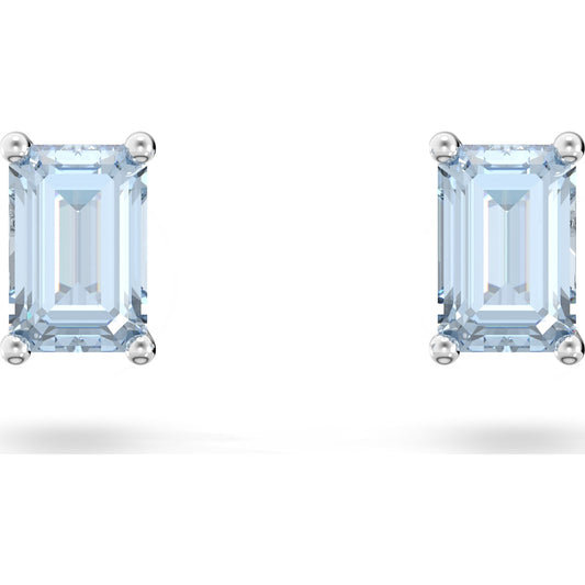 Stilla Ohrstecker, Blau, Rhodiniert - CRYSTAL UNTERBERGER