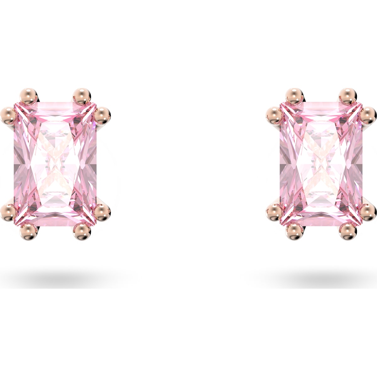 Stilla Ohrstecker, Rosa, Roségold-Legierungsschicht - CRYSTAL UNTERBERGER