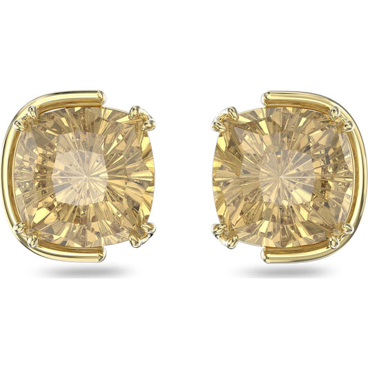Swarovski - Harmonia Ohrstecker Kissenschliff, Goldfarben, Goldlegierungsschicht - CRYSTAL UNTERBERGER