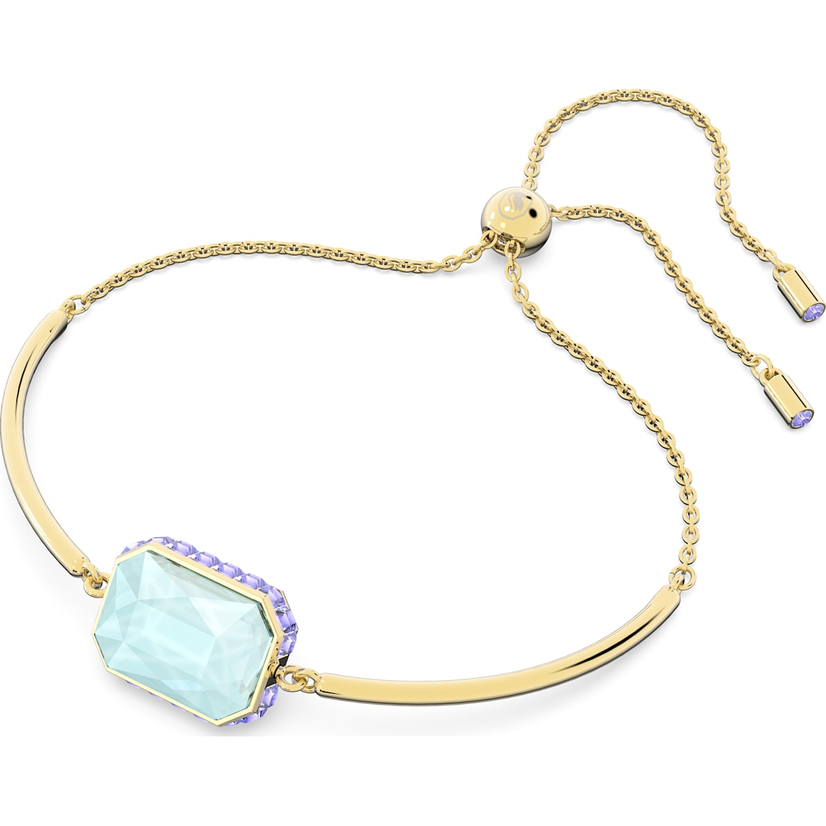 Orbita Armband, Oktagon-Schliff, Mehrfarbig, Goldlegierungsschicht - CRYSTAL UNTERBERGER