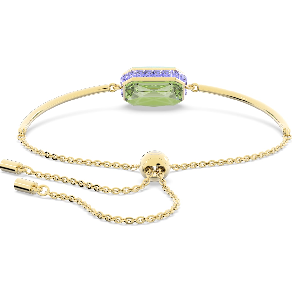 Orbita Armband, Oktagon-Schliff, Mehrfarbig, Goldlegierungsschicht - CRYSTAL UNTERBERGER