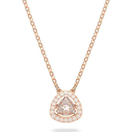 Swarovski - Millenia Halskette Weiß, Roségold-Legierungsschicht - CRYSTAL UNTERBERGER