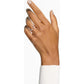 Swarovski - Constella Ring Set (2), Rundschliff, Weiß, Roségold-Legierungsschicht - CRYSTAL UNTERBERGER
