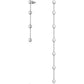 Swarovski - Constella Drop-Ohrhänger Asymmetrisches Design, Weiß, Rhodiniert - CRYSTAL UNTERBERGER