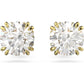 Swarovski - Constella Ohrstecker Rundschliff, Weiß, Goldlegierungsschicht - CRYSTAL UNTERBERGER