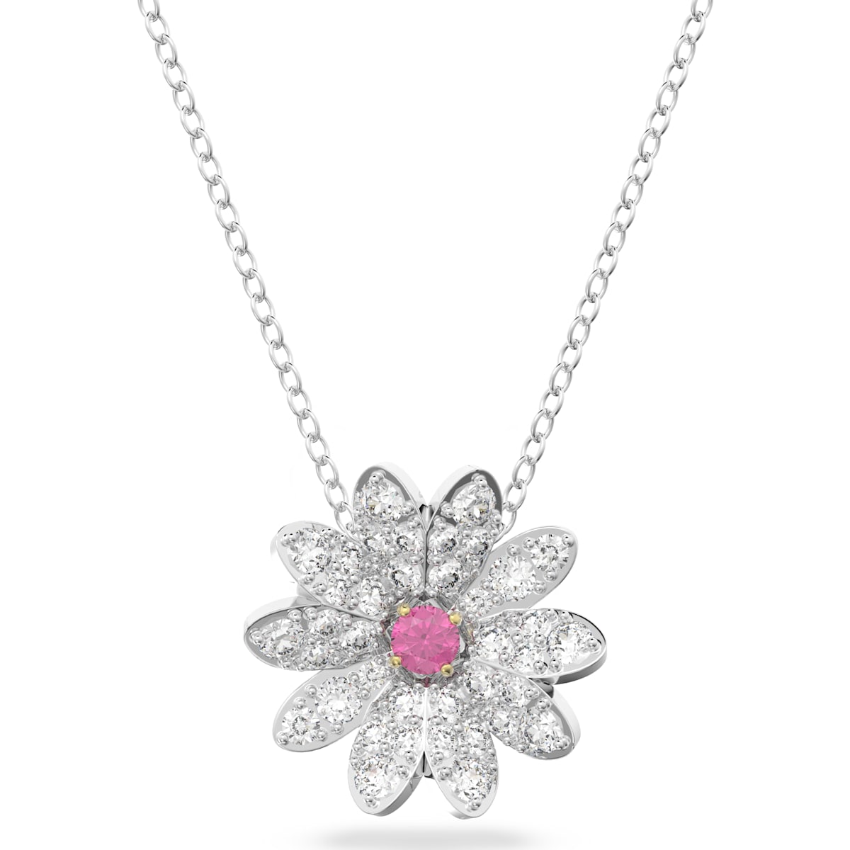 Swarovski - Eternal Flower Anhänger Blume, Rosa, Metallmix - CRYSTAL UNTERBERGER