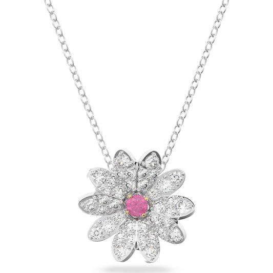 Swarovski - Eternal Flower Anhänger Blume, Rosa, Metallmix - CRYSTAL UNTERBERGER