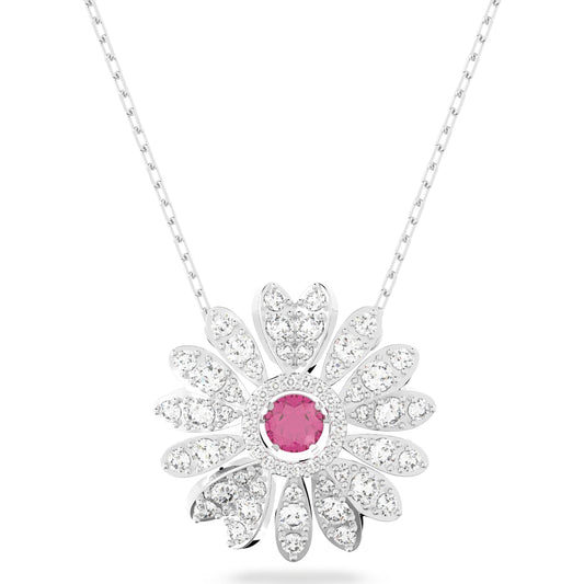 Swarovski - Eternal Flower Anhänger Blume, Rosa, Rhodiniert - CRYSTAL UNTERBERGER