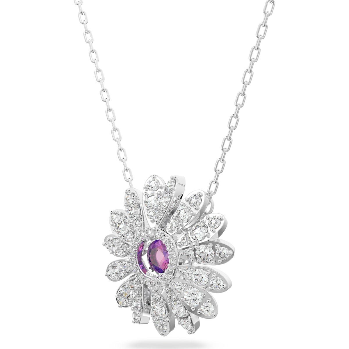 Swarovski - Eternal Flower Anhänger Blume, Rosa, Rhodiniert - CRYSTAL UNTERBERGER