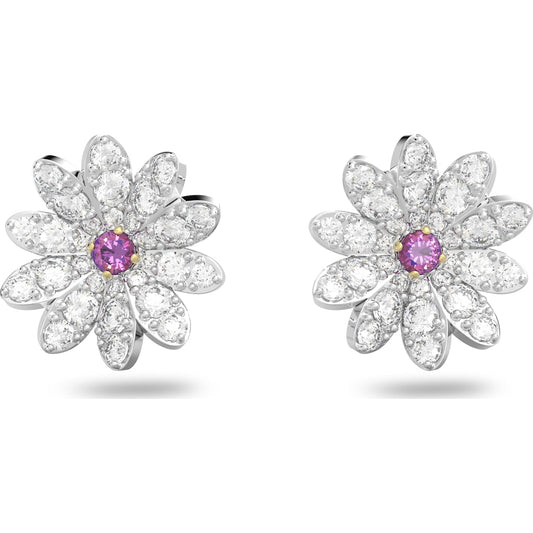Swarovski - Eternal Flower Ohrstecker Blume, Rosa, Metallmix - CRYSTAL UNTERBERGER