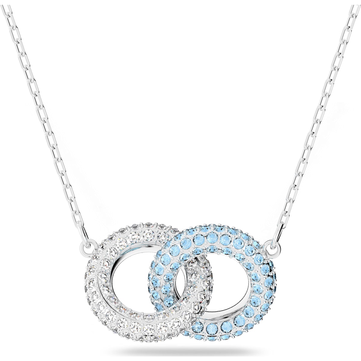 Swarovski - Stone Halskette Blau, Rhodiniert - CRYSTAL UNTERBERGER