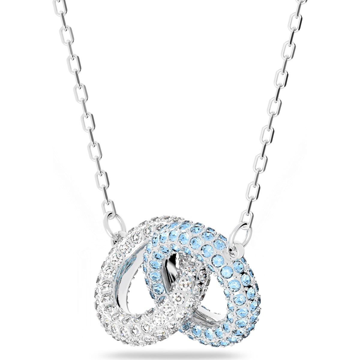 Swarovski - Stone Halskette Blau, Rhodiniert - CRYSTAL UNTERBERGER