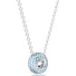 Swarovski - Stone Anhänger Blau, Rhodiniert - CRYSTAL UNTERBERGER