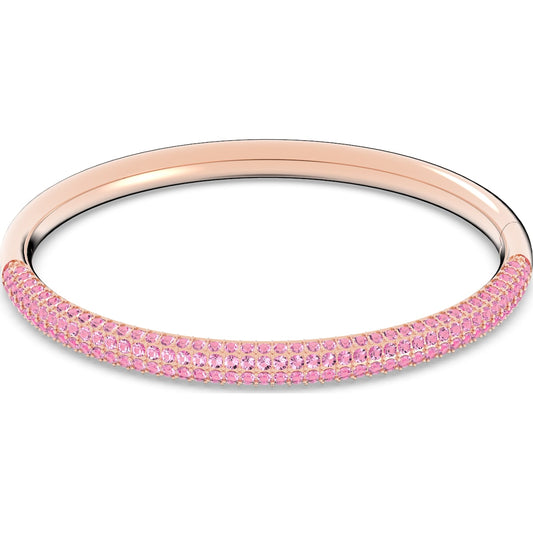 Swarovski - Stone Armreif Rosa, Roségoldfarbenes PVD-Finish - CRYSTAL UNTERBERGER