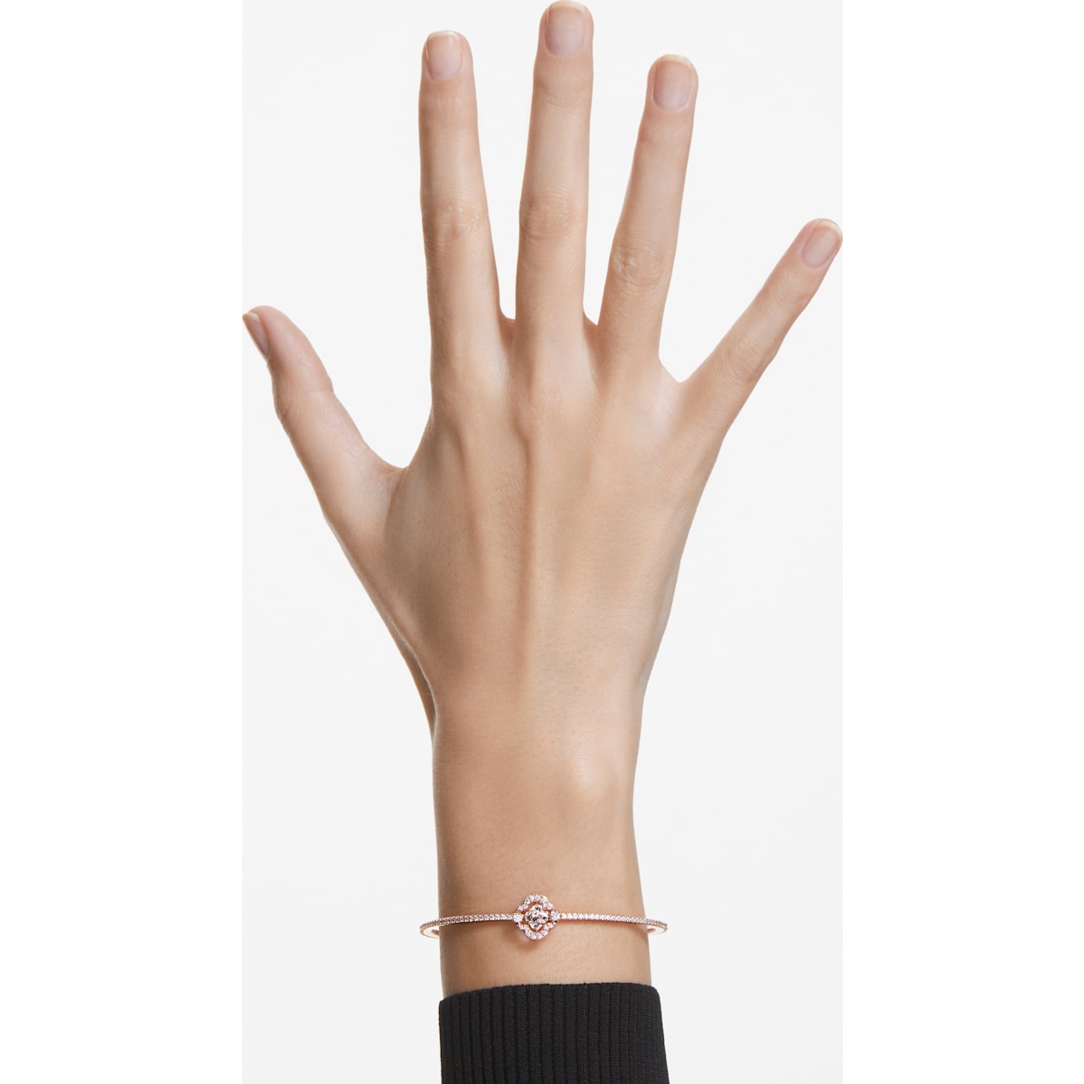 Swarovski - Swarovski Sparkling Dance Armreif Weiß, Roségold-Legierungsschicht - CRYSTAL UNTERBERGER
