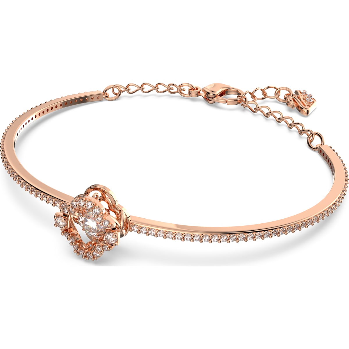 Swarovski - Swarovski Sparkling Dance Armreif Weiß, Roségold-Legierungsschicht - CRYSTAL UNTERBERGER