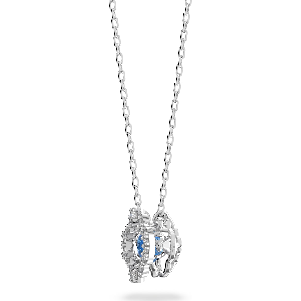 Swarovski - Sparkling Dance Halskette Blau, Rhodiniert - CRYSTAL UNTERBERGER