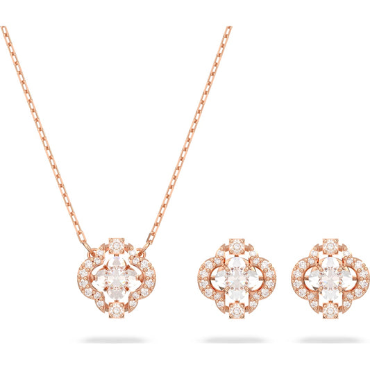 Swarovski - Swarovski Sparkling Dance Set Weiss, Roségold-Legierungsschicht - CRYSTAL UNTERBERGER