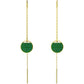 Swarovski - Ginger Drop-Ohrhänger Grün, Goldlegierungsschicht - CRYSTAL UNTERBERGER