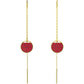 Swarovski - Ginger Drop-Ohrhänger Goldlegierungsschicht - CRYSTAL UNTERBERGER