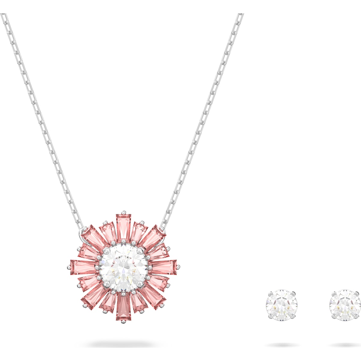 Swarovski - Sunshine Set Rosa, Rhodiniert - CRYSTAL UNTERBERGER