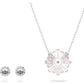 Swarovski - Sunshine Set Rosa, Rhodiniert - CRYSTAL UNTERBERGER