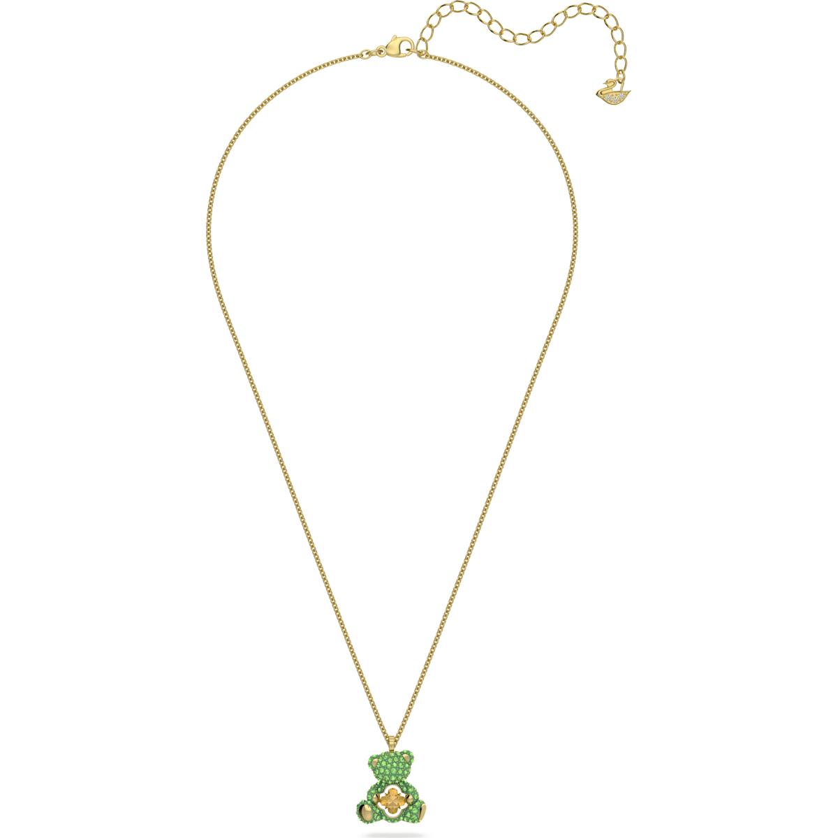 Swarovski - Teddy Anhänger Grün, Goldlegierungsschicht - CRYSTAL UNTERBERGER