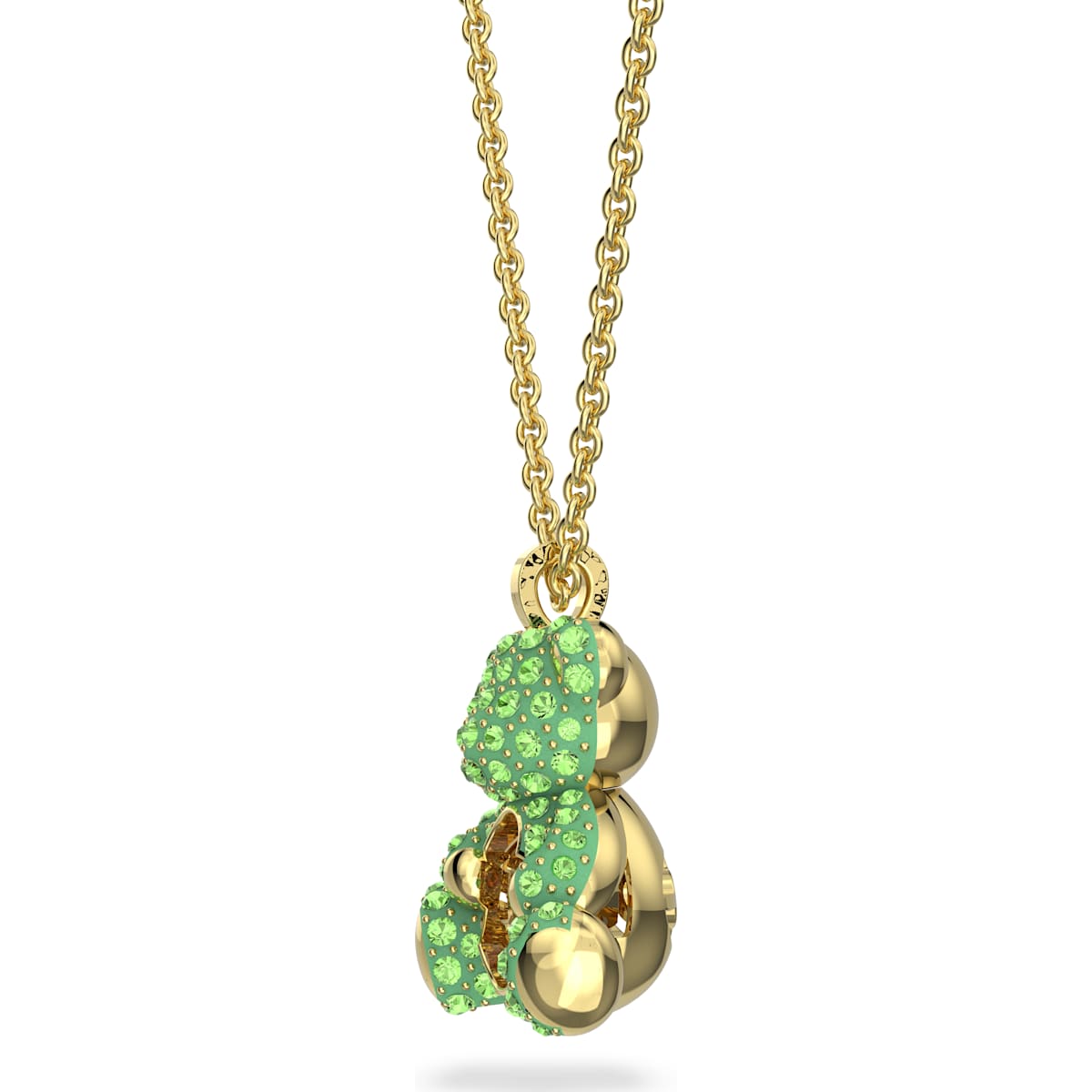 Swarovski - Teddy Anhänger Grün, Goldlegierungsschicht - CRYSTAL UNTERBERGER